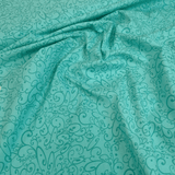 Cotone Americano H 110 cm - DECORO ACQUAMARINA