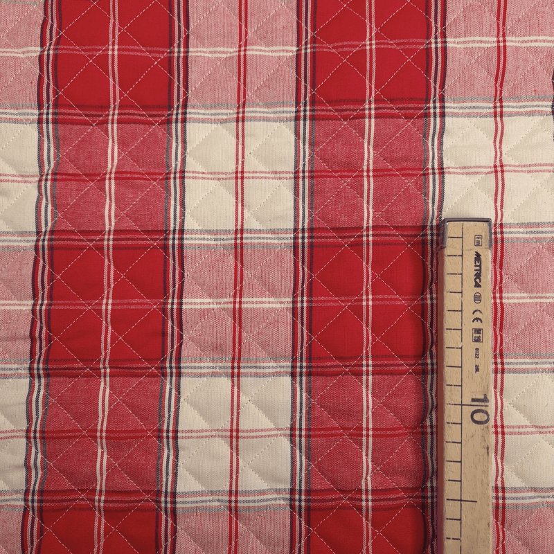 Matelassé en coton mélangé double face H 140 cm - PETIT CARRÉ BRUT