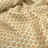 Cotone Americano H 110 cm - CERCHIETTI CON FIORELLINO