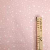 Piquet millerighe H 150 cm - STELLINE BIANCHE FONDO ROSA