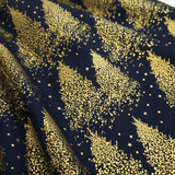 Cotone Natale H 140 cm - ABETI/BLU NOTTE