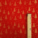 Coton de Noël - FOND BLEU HOUX - coupe minimum ou multiples de 25 x 140 cm