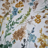 Misto cotone con stampa digitale H 280 cm - FIORI ACQUERELLO AUTUNNO