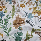 Misto cotone con stampa digitale H 280 cm - FIORI ACQUERELLO AUTUNNO
