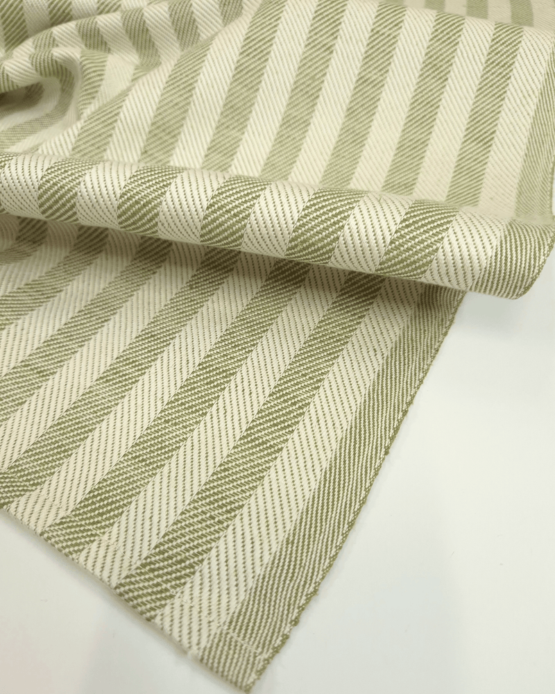 Asciugapiatti "Rinfranto Spigato" Misto Lino - VERDE