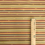 Cotone Americano H 110 cm - COORDINATO PANNA, VERDE E BORDEAUX/ORO