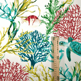 Cotone Fondo Panama Digital H 140 cm - BARRIERA CORALLINA