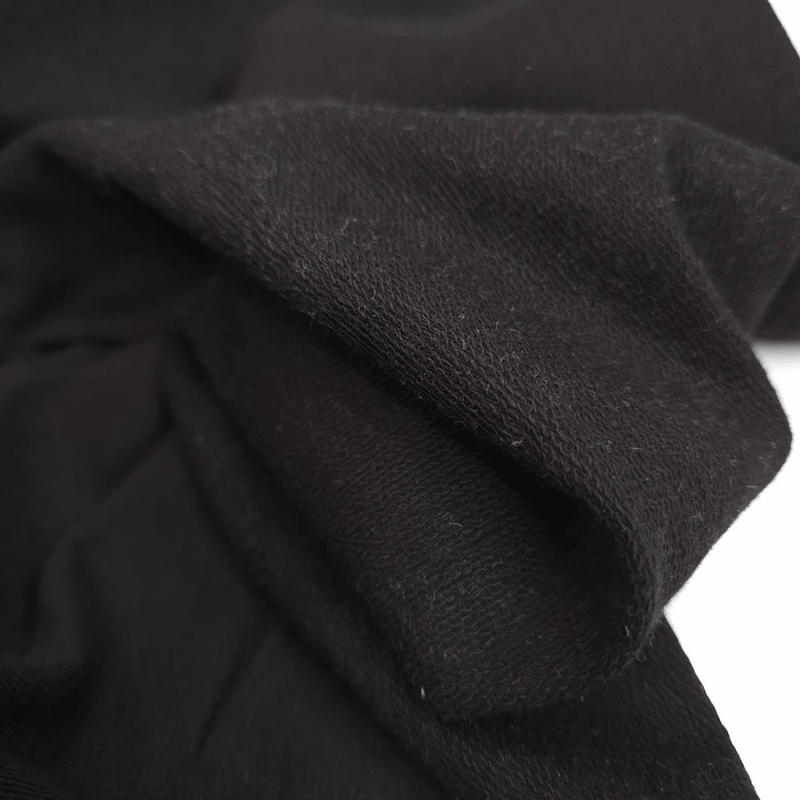 Sweat Brossé - NOIR - coupe minimum ou multiples de 25 x 180 cm