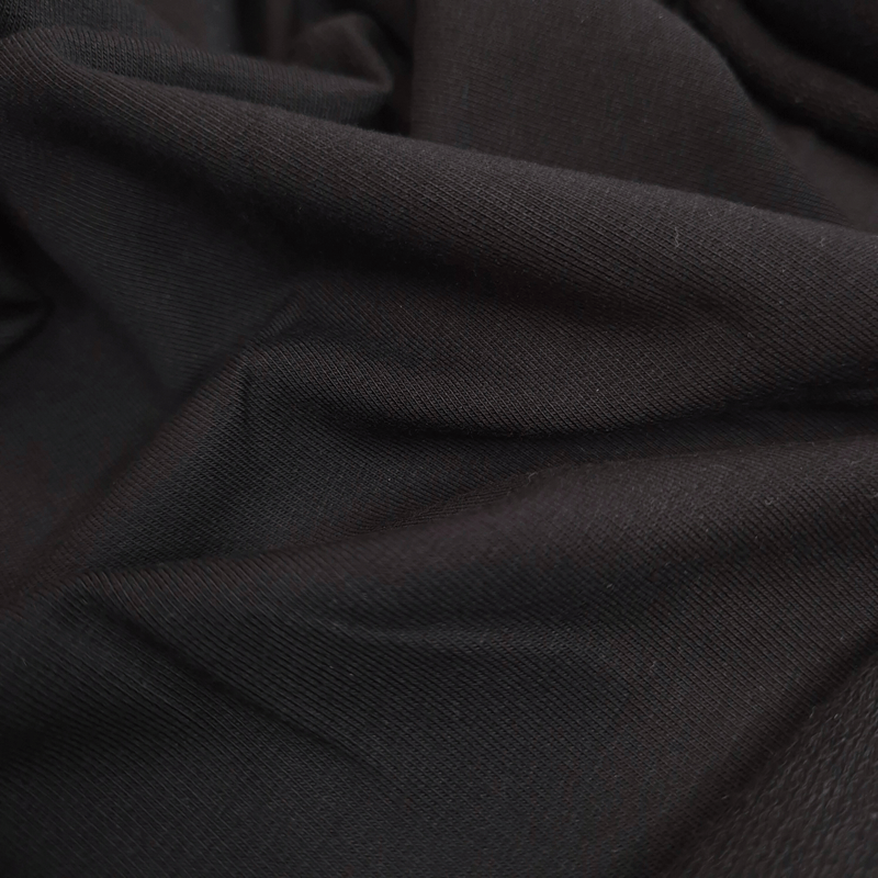 Sweat Brossé - NOIR - coupe minimum ou multiples de 25 x 180 cm