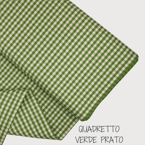 Collection "Rayure, carré et uni" H 180 cm - VERT PRAIRIE 