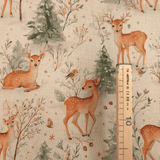 Cotone Fondo Grezzo H 280 cm - CERVI NEL BOSCO