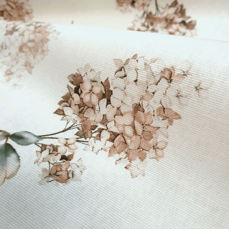 Cotone Fondo Panama Digital H 280 cm - ORTENSIE BEIGE