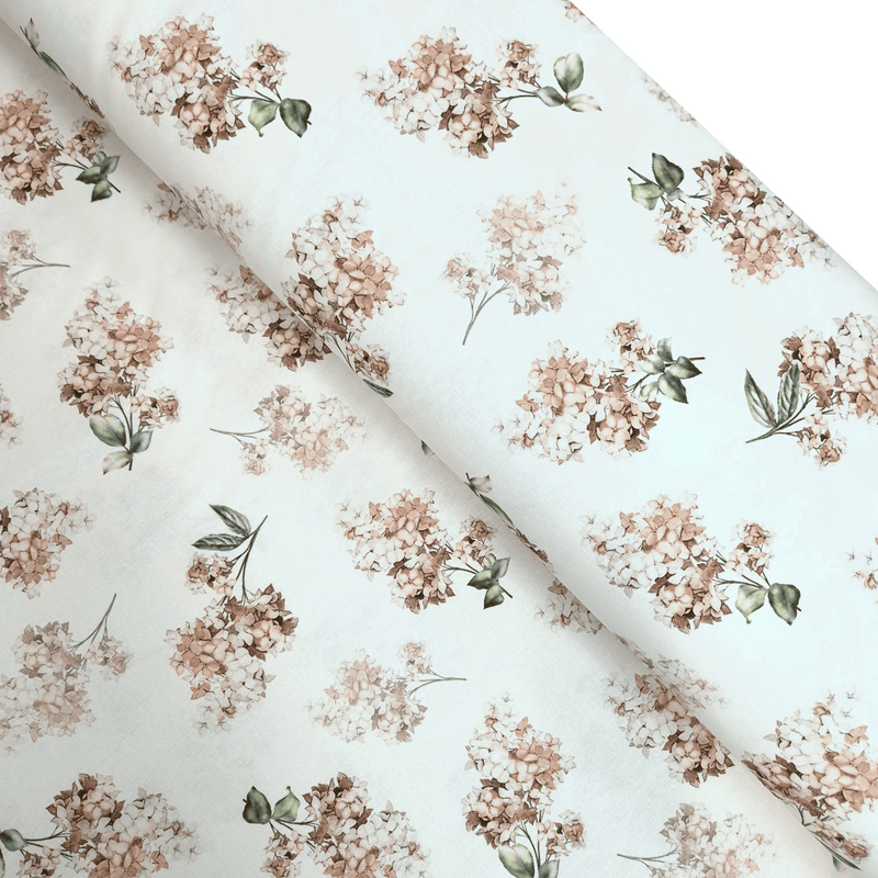 Cotone Fondo Panama Digital H 280 cm - ORTENSIE BEIGE