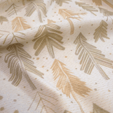 Tessuto Arredo Jacquard H 140 cm - BOSCO NORDICO/LUREX ORO