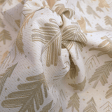 Tessuto Arredo Jacquard H 140 cm - BOSCO NORDICO/LUREX ORO