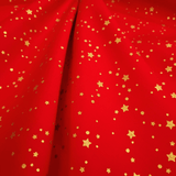 Coton de Noël - FANTAISIE DE NOËL FOND BLEU NUIT - coupe minimum ou multiples de 25 x 140 cm