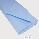 Pannolenci nuances bleu clair-bleu - coupe minimum ou multiples de 25 x 180 cm