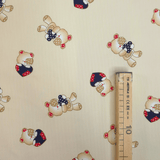 Piquet millerighe H 150 cm - COORDINATO ORSETTO CON CUORE BLU