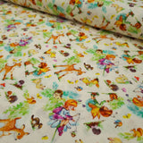 Tessuto Cotone Digital H 150 cm - FATE DEL BOSCO