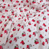 Tessuto Cotone H 140 cm - TOPOLINI E FRAGOLE