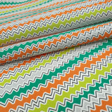 Tessuto Cotone H 140 cm - ZIG ZAG MULTICOLOR