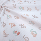Tessuto Cotone "Collezione Baby Wonderland" H 145 cm - VERDE
