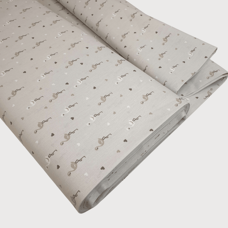Cotone Percallino "Collezione Baby Flamingo" H 290 cm - BEIGE