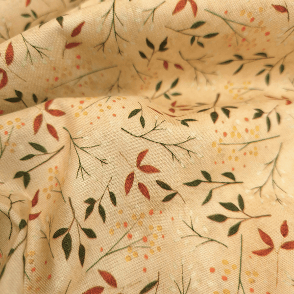 Cotone Americano H 110 cm - RAMOSCELLI/BEIGE