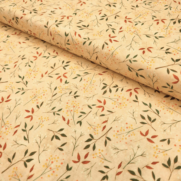 Cotone Americano H 110 cm - RAMOSCELLI/BEIGE