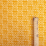 Cotone Americano H 110 cm - FANTASIA GEOMETRICA SENAPE