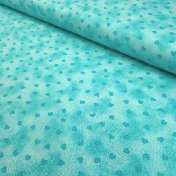 Cotone Americano H 110 cm - CUORICINI ACQUAMARINA