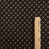 Cotone Americano H 110 cm - INTRECCIO DI BOCCIOLI/NERO