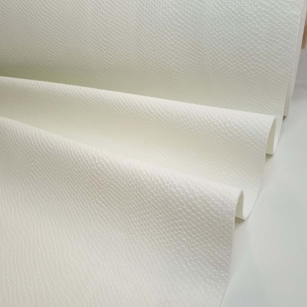 Similpelle H 140 cm - EFFETTO SQUAMATO BIANCO