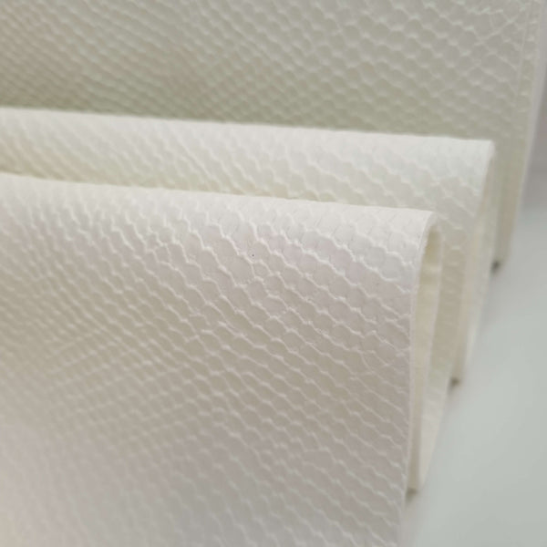 Similpelle H 140 cm - EFFETTO SQUAMATO BIANCO