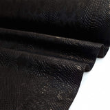 Similpelle H 140 cm - EFFETTO PITONATO NERO