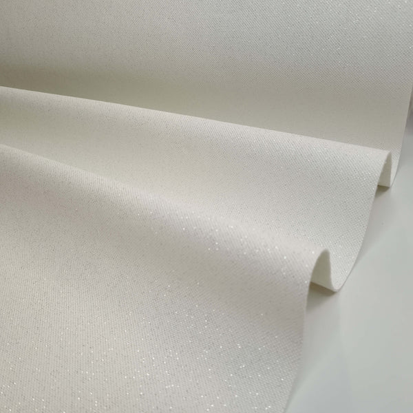 Similpelle H 140 cm - BIANCO CON LUREX