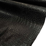 Similpelle H 140 cm - EFFETTO COCCODRILLO NERO