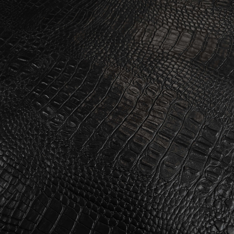 Similpelle H 140 cm - EFFETTO COCCODRILLO NERO