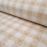 Tovagliato Tirolese H 180 cm - BIANCO CANDIDO CUORI BEIGE