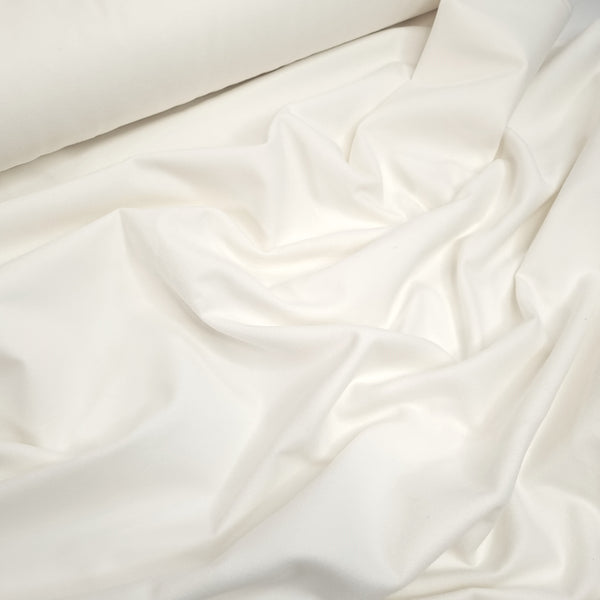 Flanella di Cotone H 160 cm - BIANCO OTTICO