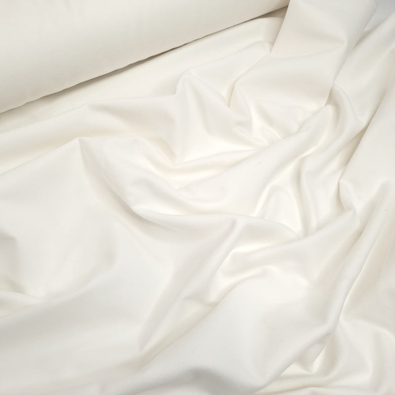 Flanella di Cotone H 160 cm - BIANCO OTTICO