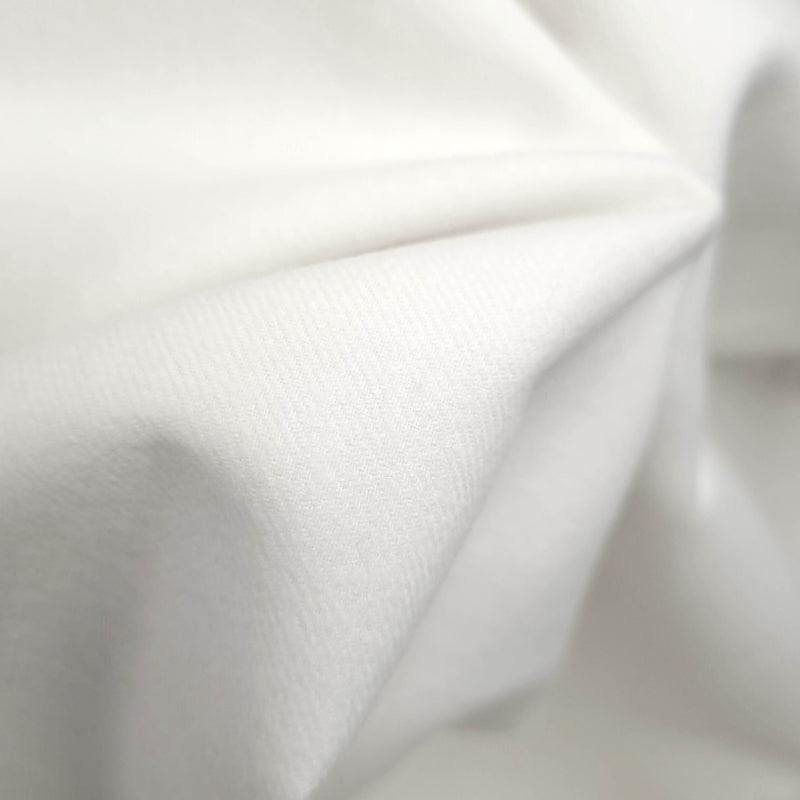 Flanella di Cotone H 160 cm - BIANCO OTTICO
