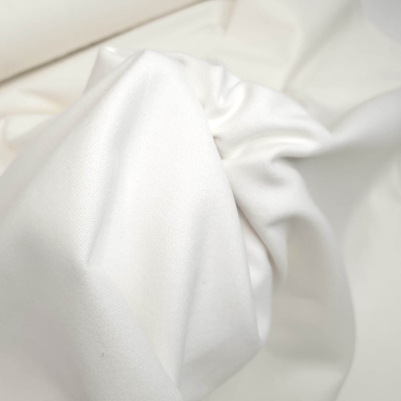 Flanella di Cotone H 160 cm - BIANCO OTTICO