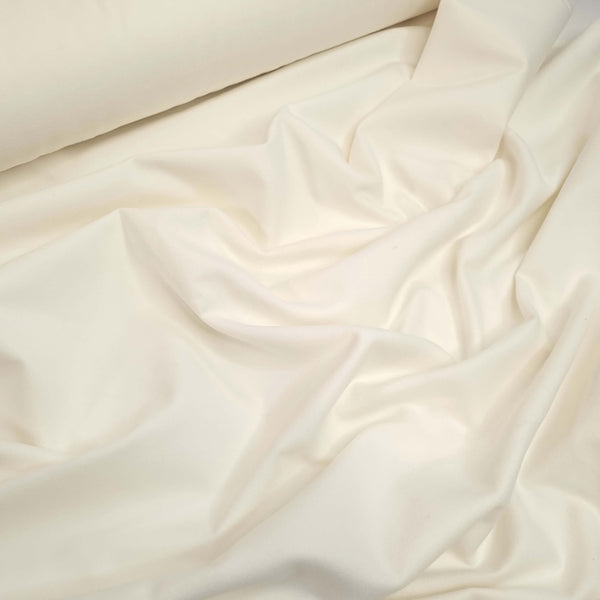 Flanella di Cotone H 160 cm - PANNA