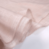 Tenda a metraggio Misto Lino H 330 cm - Variante ROSA POLVERE Fiammato