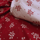 Tessuto Arredo Gobelin H 280 cm - RAMETTI E POIS/ROSSO