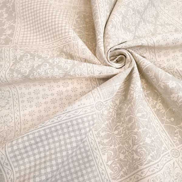 Cotone Fondo Grezzo H 280 cm - MOTIVO ARABESQUE