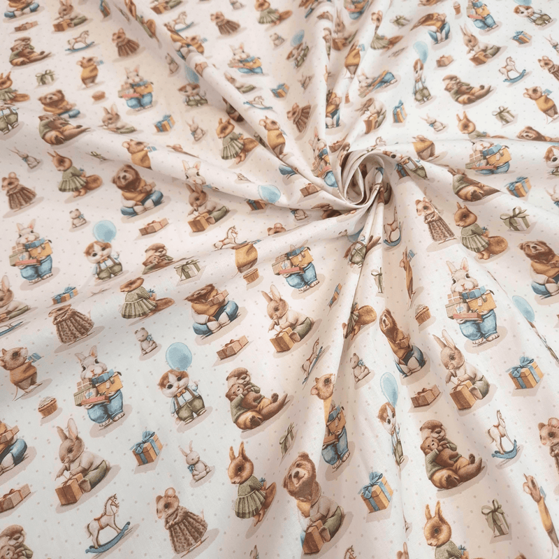 Tessuto Cotone H 140 cm - ANIMALETTI E REGALI/POIS