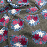 Lana Cotta H 160 cm - FIORI ROSA/GRIGIO