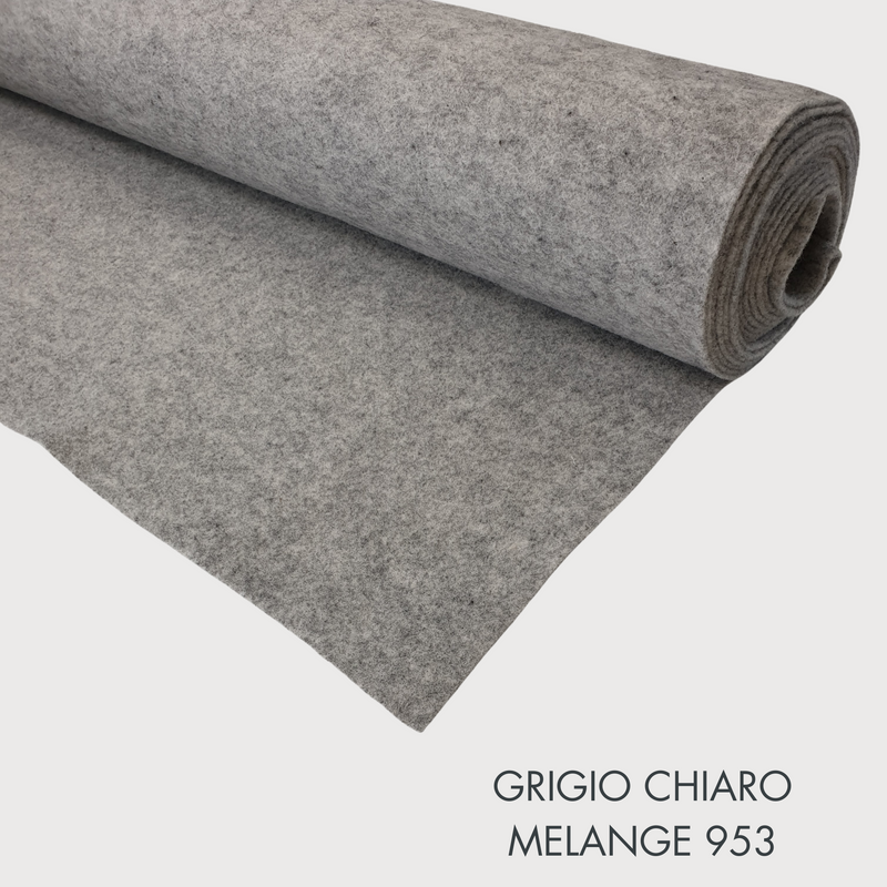 Wollfilz im Farbton Grau-Schwarz – Mindestzuschnitt oder Vielfaches von 25 x 150 cm